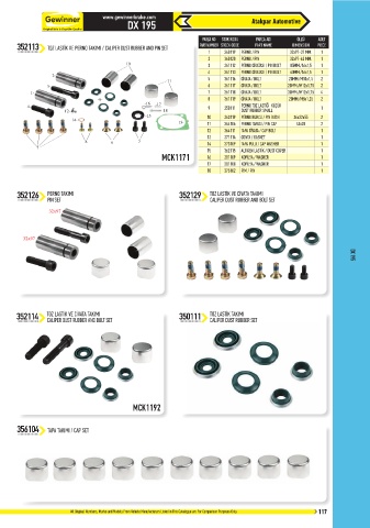 Catalogs auto parts for car and truck