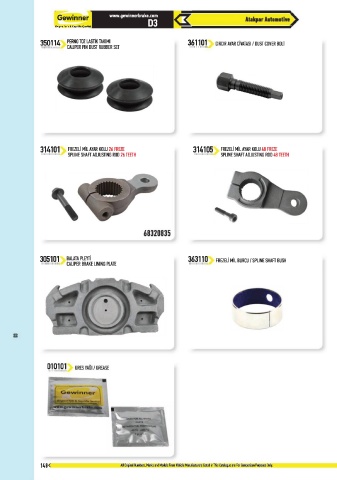 Catalogs auto parts for car and truck