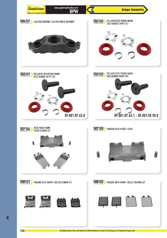 Catalogs auto parts for car and truck