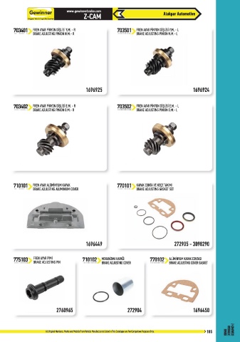 Catalogs auto parts for car and truck