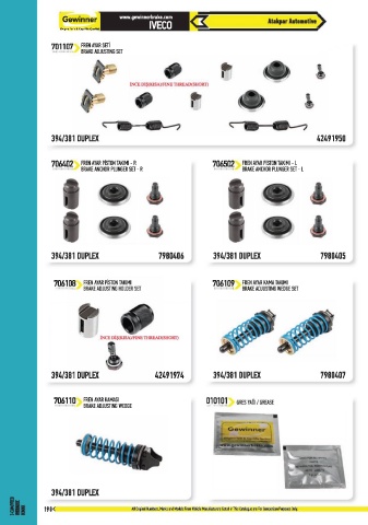 Catalogs auto parts for car and truck