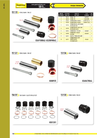 Catalogs auto parts for car and truck