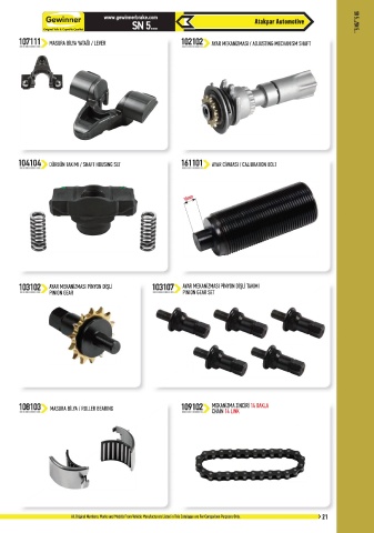 Catalogs auto parts for car and truck