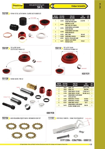 Catalogs auto parts for car and truck