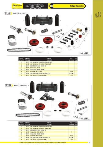 Catalogs auto parts for car and truck