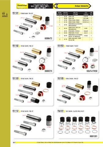 Catalogs auto parts for car and truck