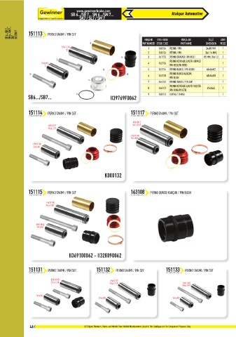 Catalogs auto parts for car and truck