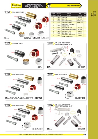 Catalogs auto parts for car and truck