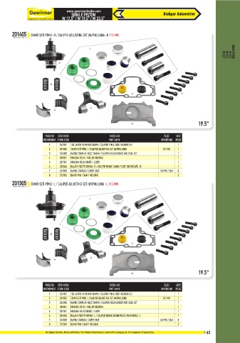 Catalogs auto parts for car and truck