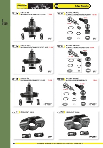 Catalogs auto parts for car and truck