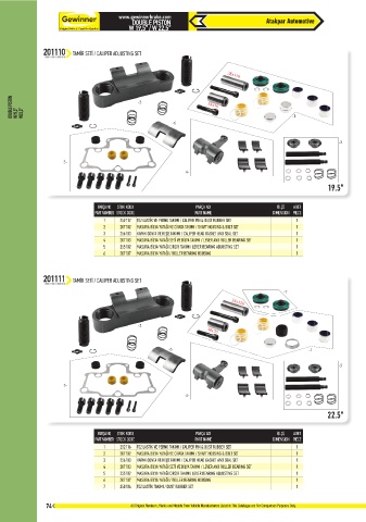 Catalogs auto parts for car and truck