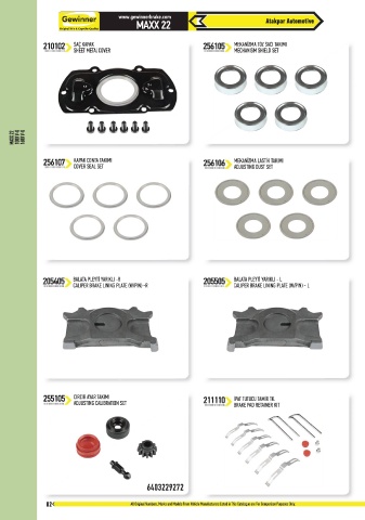 Catalogs auto parts for car and truck