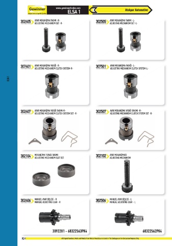 Catalogs auto parts for car and truck