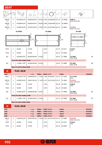 Catalogs auto parts for car and truck