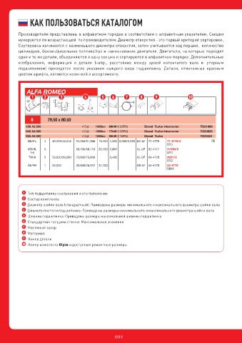 Catalogs auto parts for car and truck