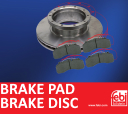 FEBI brake disc and brake pad for trucks