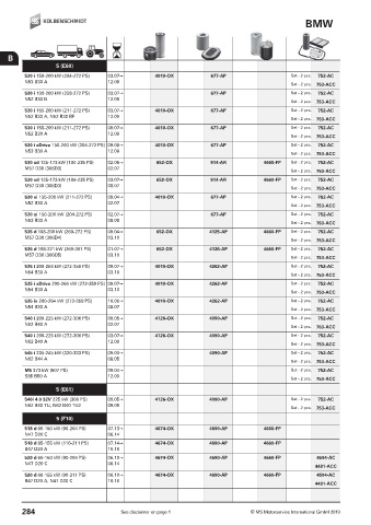 Catalogs auto parts for car and truck