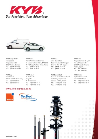 Catalogs auto parts for car and truck