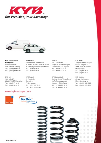 Catalogs auto parts for car and truck