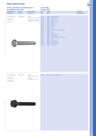 Catalogs auto parts for car and truck