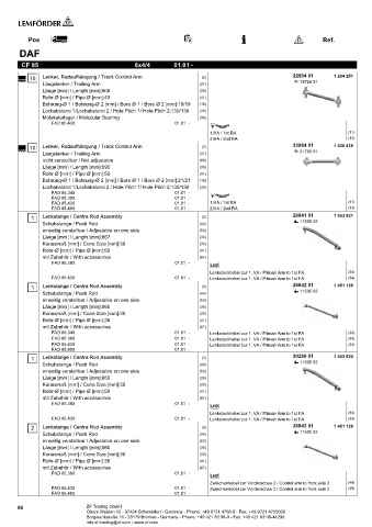 Spare parts cross-references