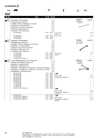 Spare parts cross-references