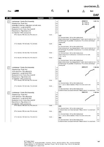 Spare parts cross-references