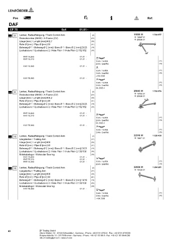 Spare parts cross-references