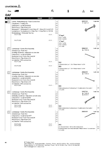 Spare parts cross-references