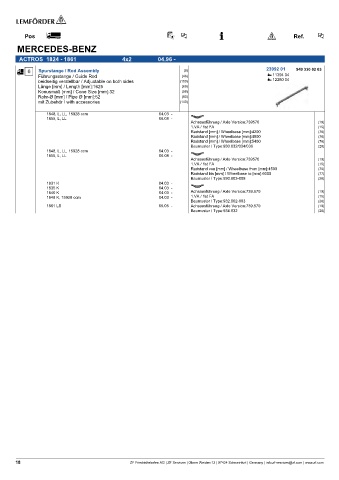 Spare parts cross-references