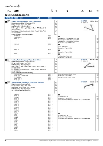 Spare parts cross-references