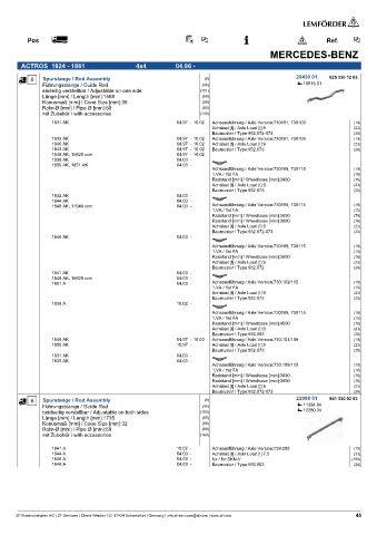 Spare parts cross-references