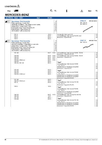 Spare parts cross-references