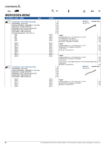 Spare parts cross-references