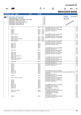 Spare parts cross-references