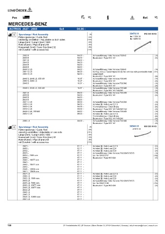 Spare parts cross-references