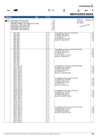 Spare parts cross-references