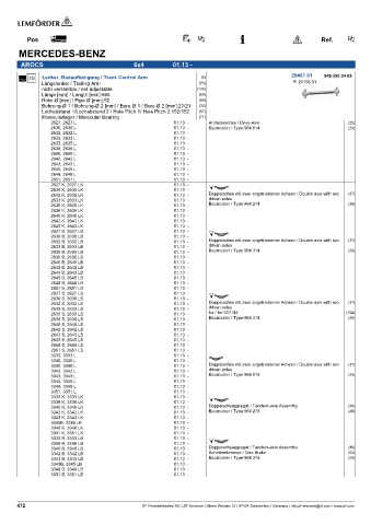 Spare parts cross-references