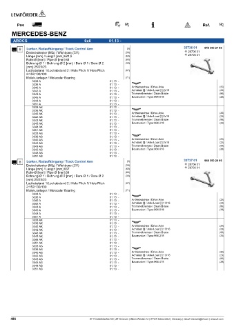 Spare parts cross-references