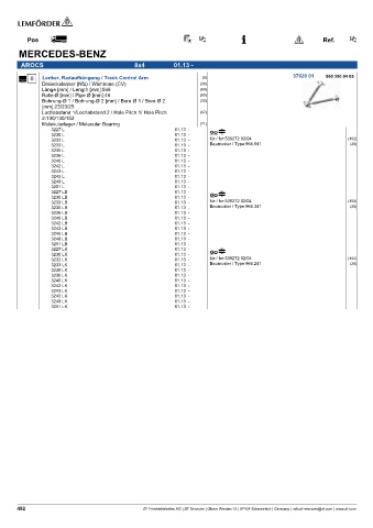 Spare parts cross-references