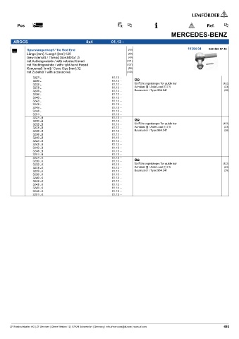 Spare parts cross-references