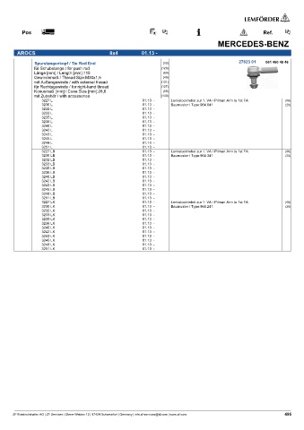 Spare parts cross-references