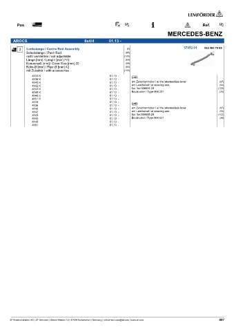 Spare parts cross-references