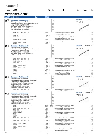 Spare parts cross-references