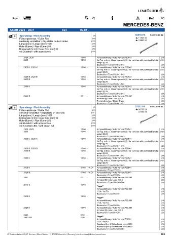 Spare parts cross-references