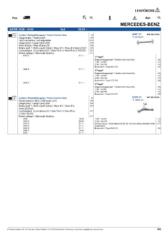 Spare parts cross-references