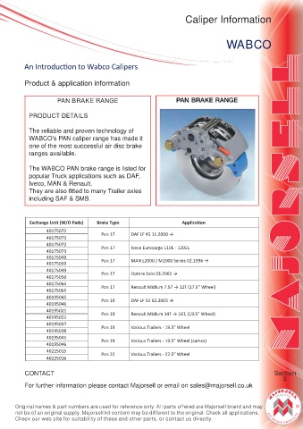 Spare parts cross-references