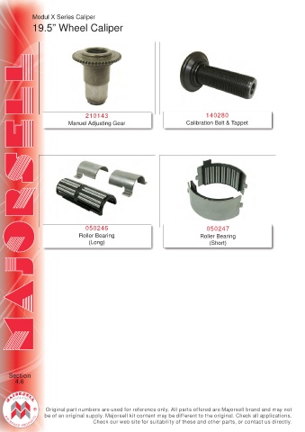 Spare parts cross-references