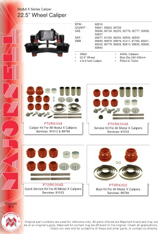 Spare parts cross-references