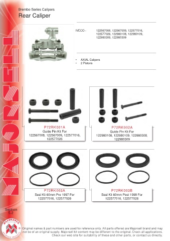 Spare parts cross-references